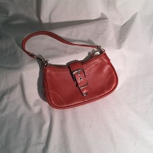 Coach hobo bag,  red,  leather